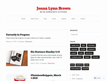 Tablet Screenshot of jennalynnbrown.com